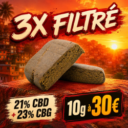 Résine CBG+CBD 3x Filtré - CBG pas cher - CBG effets - Résine CBD pas cher - Boutique CBD Paris