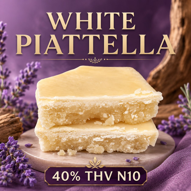 White Piattella THV N10 - Piattella CBD - Résine CBC - THV N10 Puissant - Résine CBD CBC Piattella - Livraison THV N10 Shoptacbd