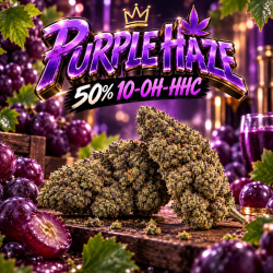 ‼️ EXTREME | Fleur 50% 10-OH-HHC Purple Haze