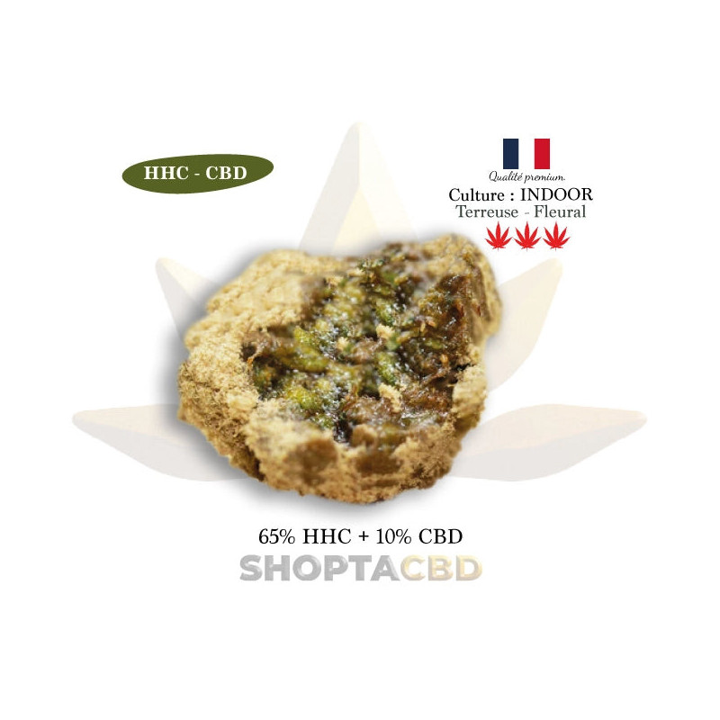 Fleur HHC CBD Moonrock. Taux 65% HHC vendue par Shoptacbd Fleur HHC CBD Moonrock. Taux 65% HHC vendue par Shoptacbd