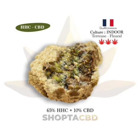 Fleur HHC CBD Moonrock. Taux 65% HHC vendue par Shoptacbd