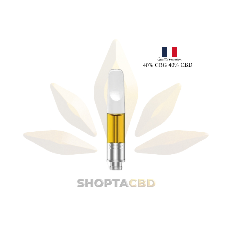 Cartouche céramique 1ml | 40% CBG + 40% CBD